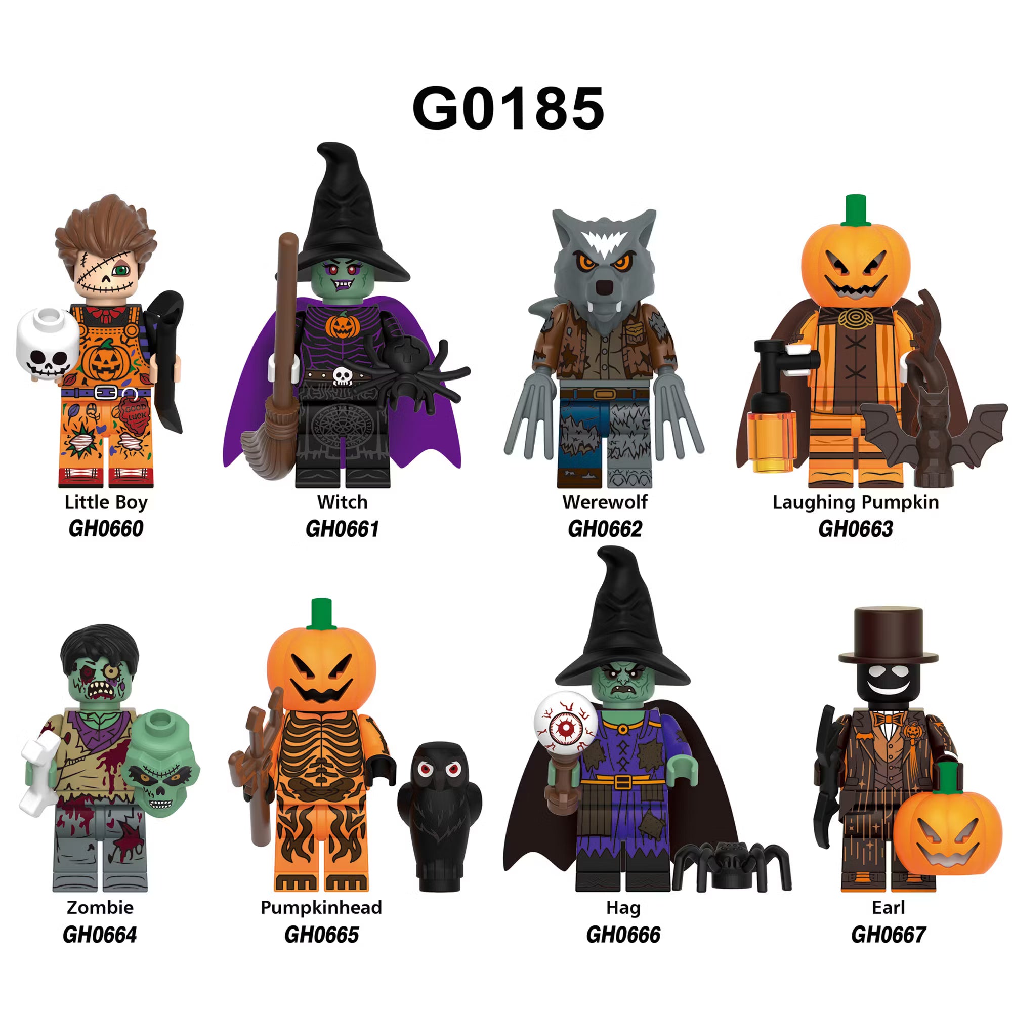 Zestaw figurek hallowen