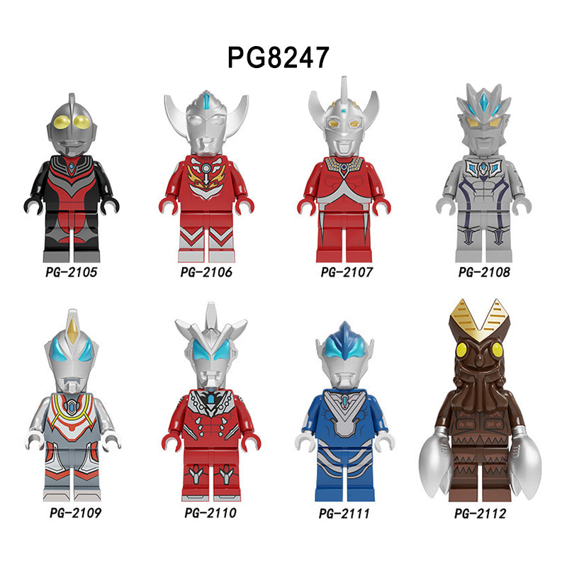 Zestaw figurek Ultraman - Zestaw x8