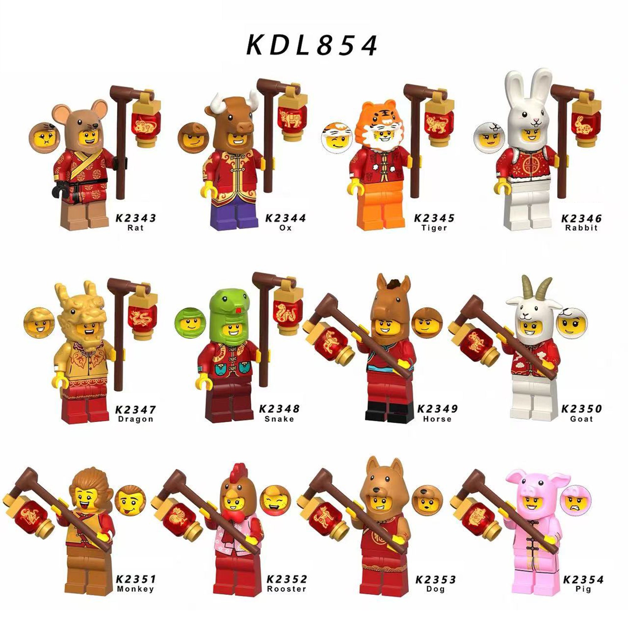 Zestaw figurek Minifigures - Zestaw x12