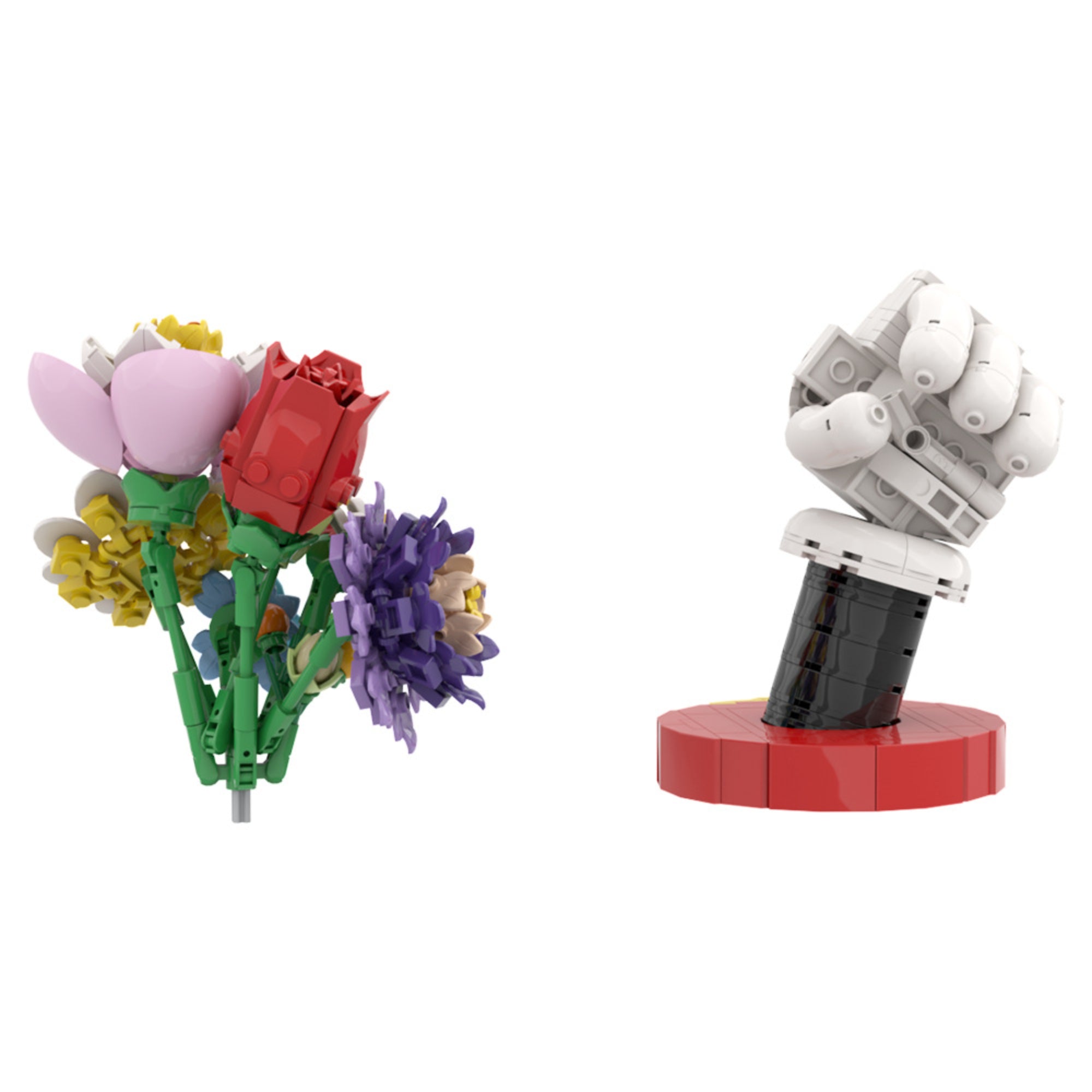 Zestaw klocków Mickey Multi-Head Rose Bouquet