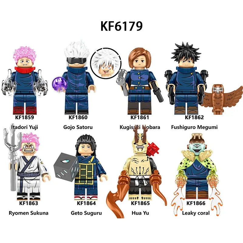 Zestaw figurek Jujutsu Kaisen - Zestaw x8