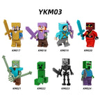 Zestaw figurek Minecraft - Zestaw x8
