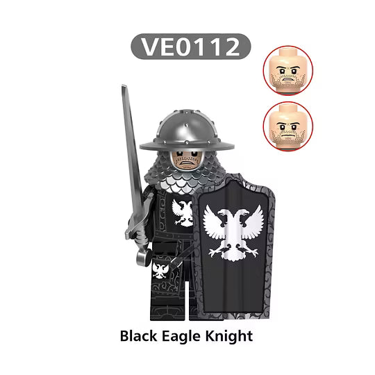 Set of knight figures