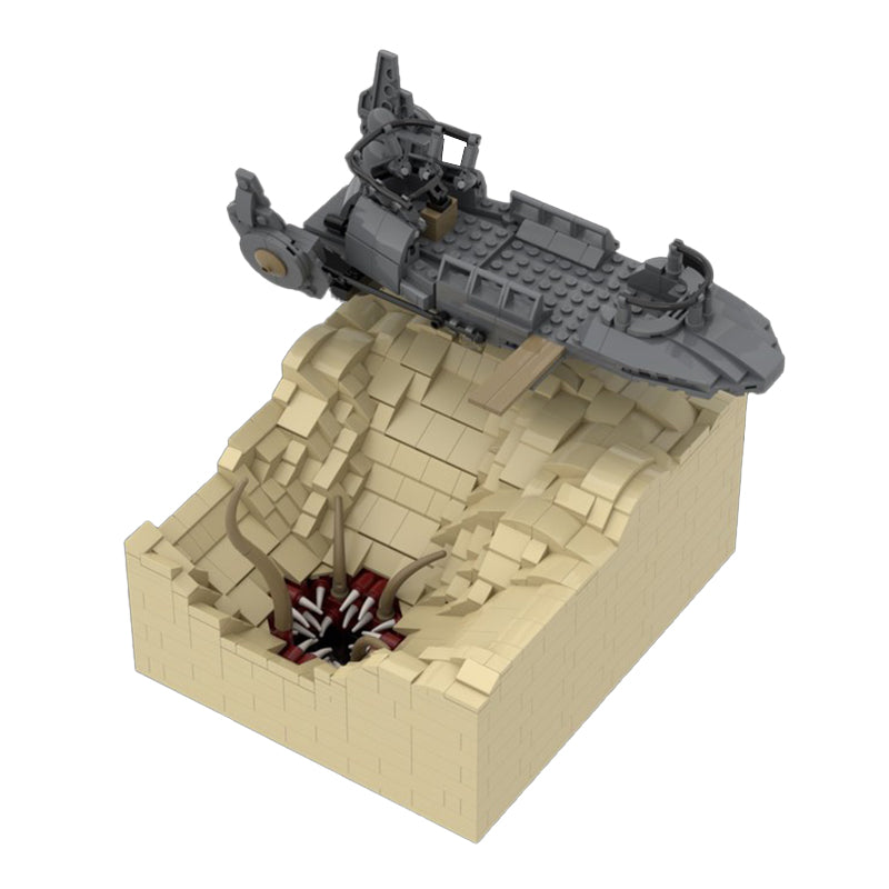 Zestaw klocków Jabba's Skiff at the Sarlacc Pit without Minifigures - MOC81718 ST922