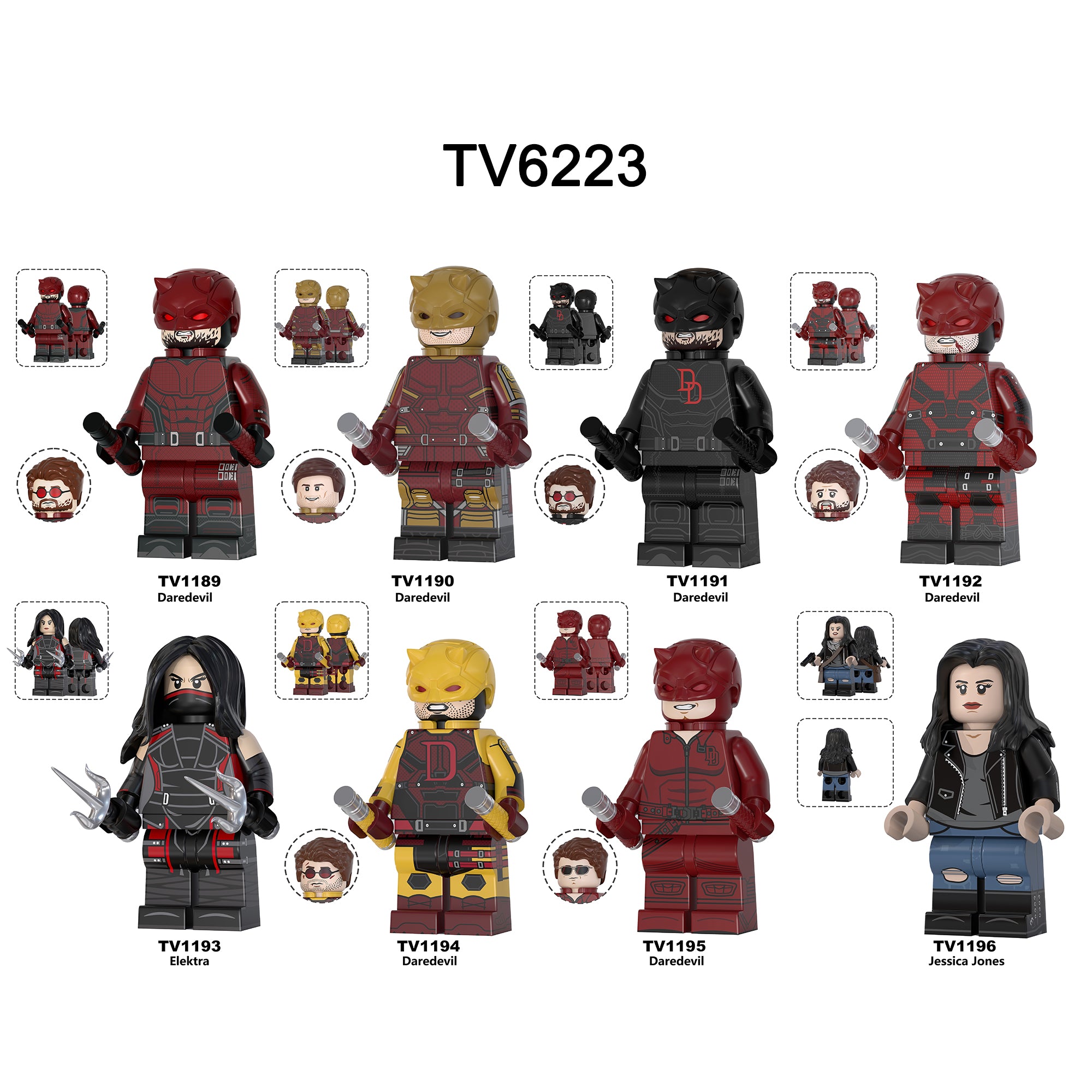 Zestaw figurek Super Hero - Zestaw x8