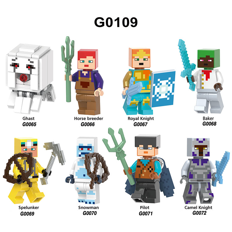 Zestaw figurek Minecraft - Zestaw x8