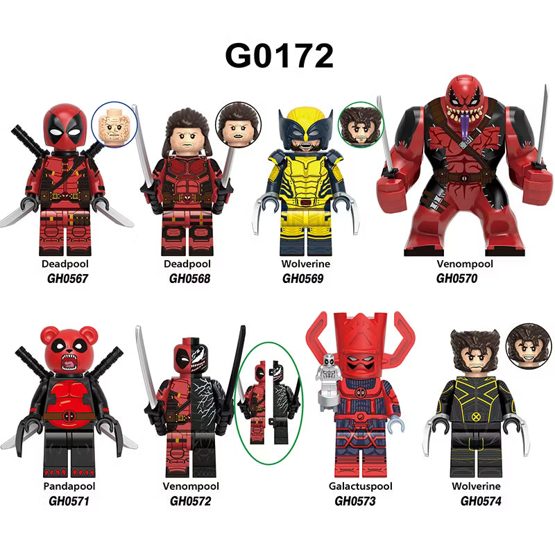 Zestaw figurek deadpool