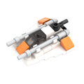 Zestaw klocków Micro Series T-47 snowspeeder, 1:128 - MOC68989 ST976