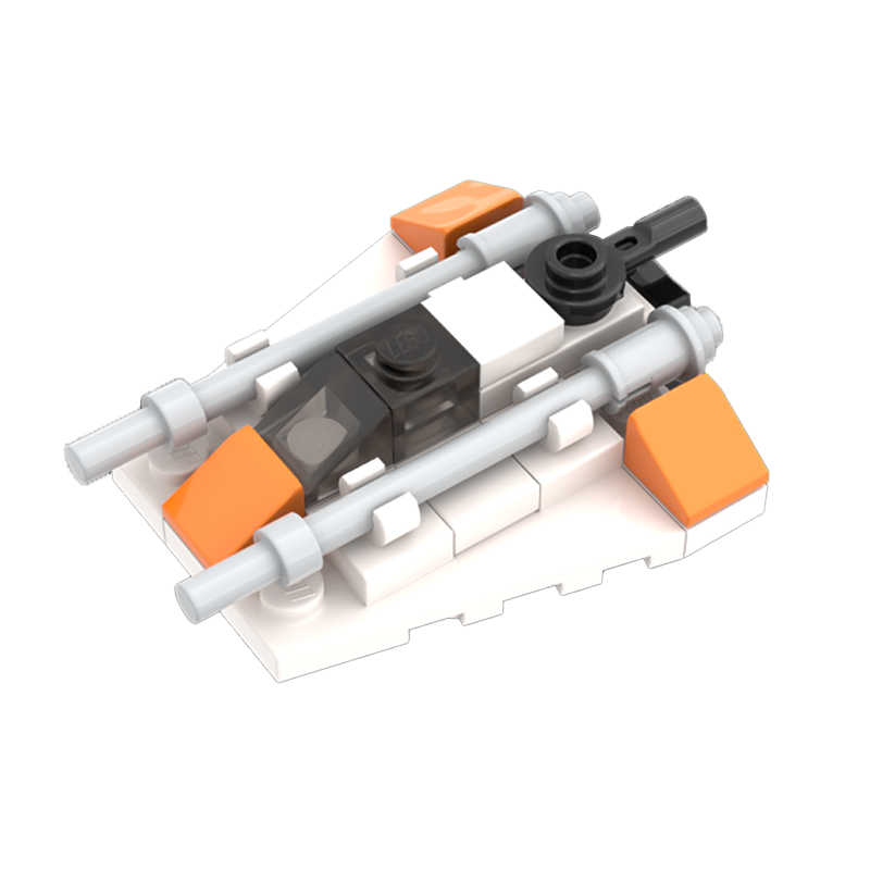 Zestaw klocków Micro Series T-47 snowspeeder, 1:128 - MOC68989 ST976