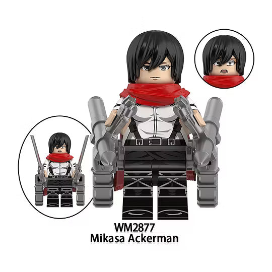 Zestaw figurek attack on titan