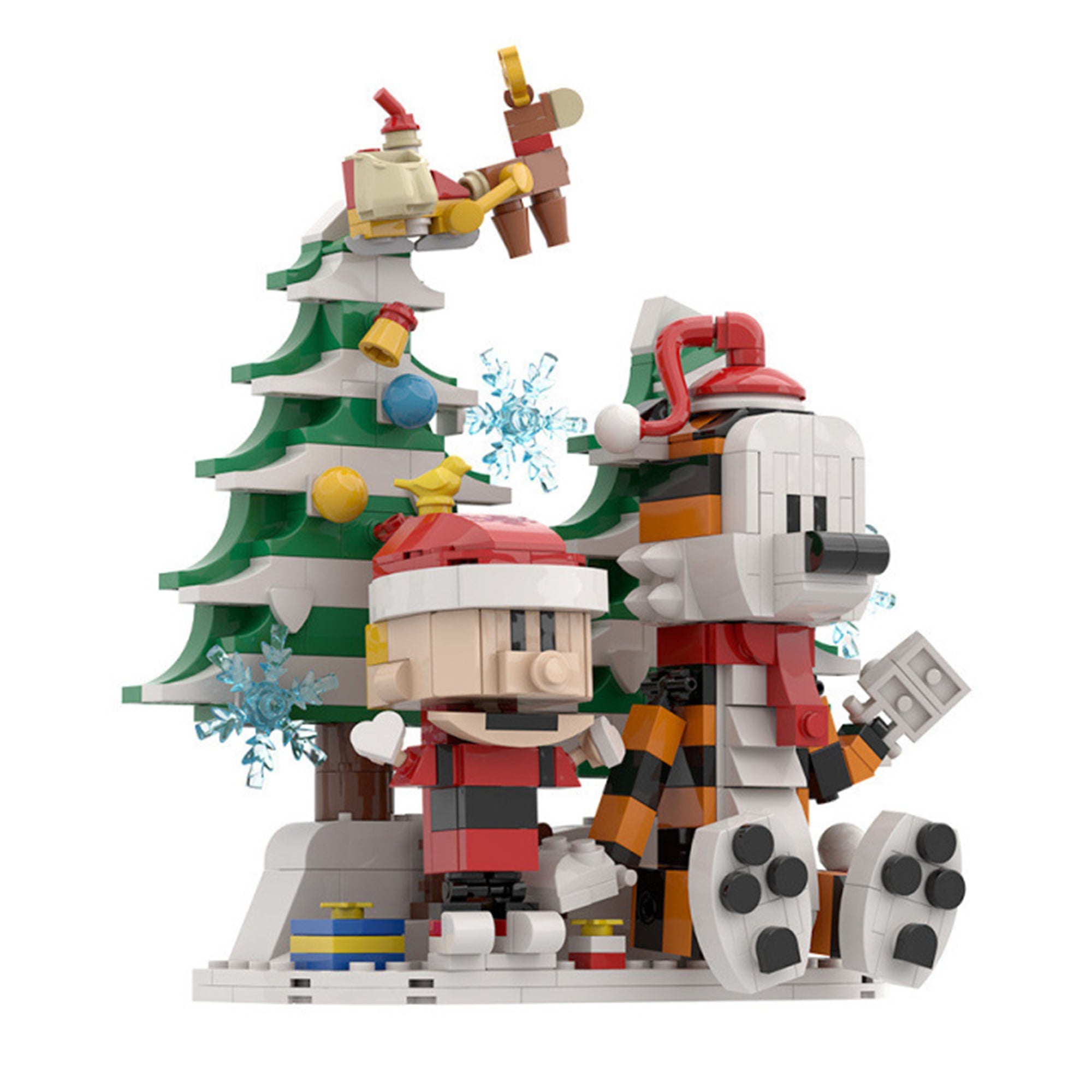 Zestaw klocków Calvin and Hobbes Christmas Scene - MOC S0062