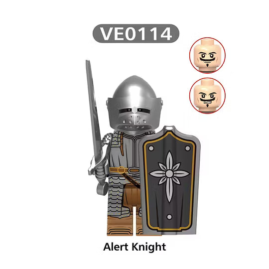 Set of knight figures