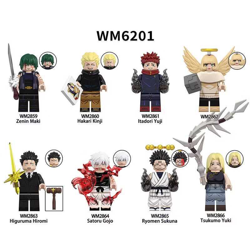 Zestaw figurek jujutsu kaisen
