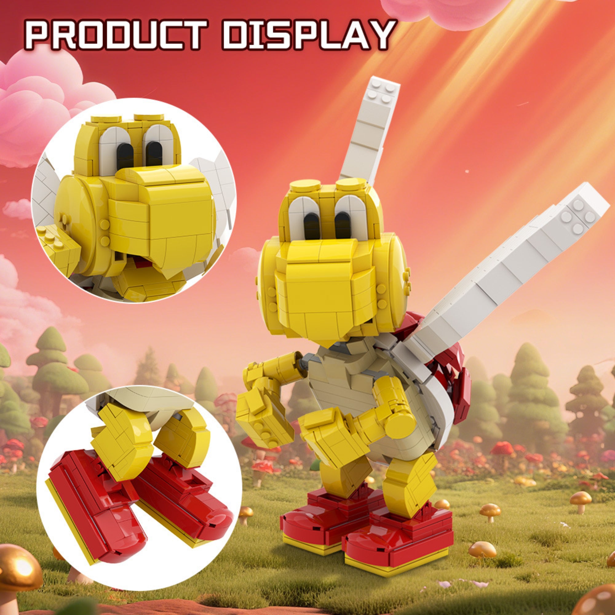 Zestaw klocków Red Koopa Paratroopa