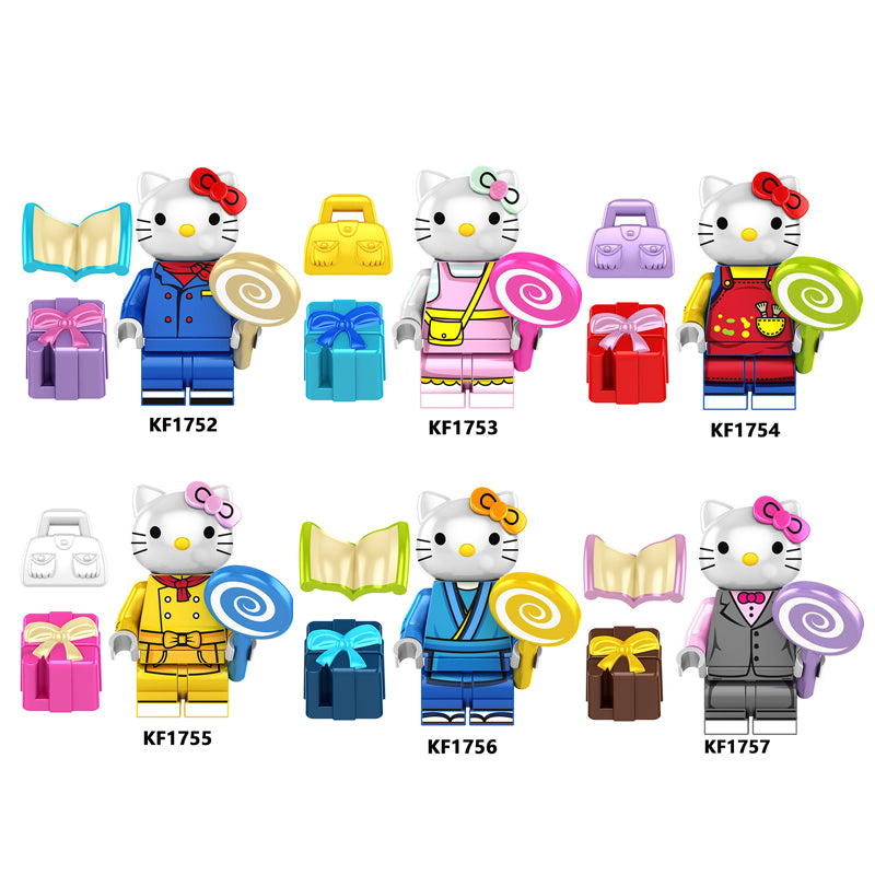 Zestaw figurek Hello Kitty - Zestaw x6
