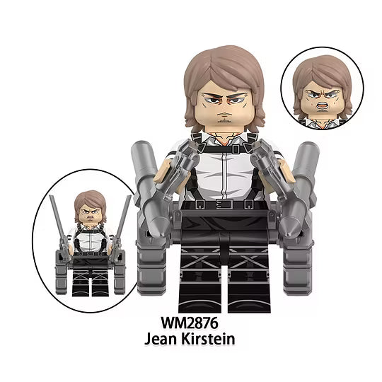 Zestaw figurek attack on titan