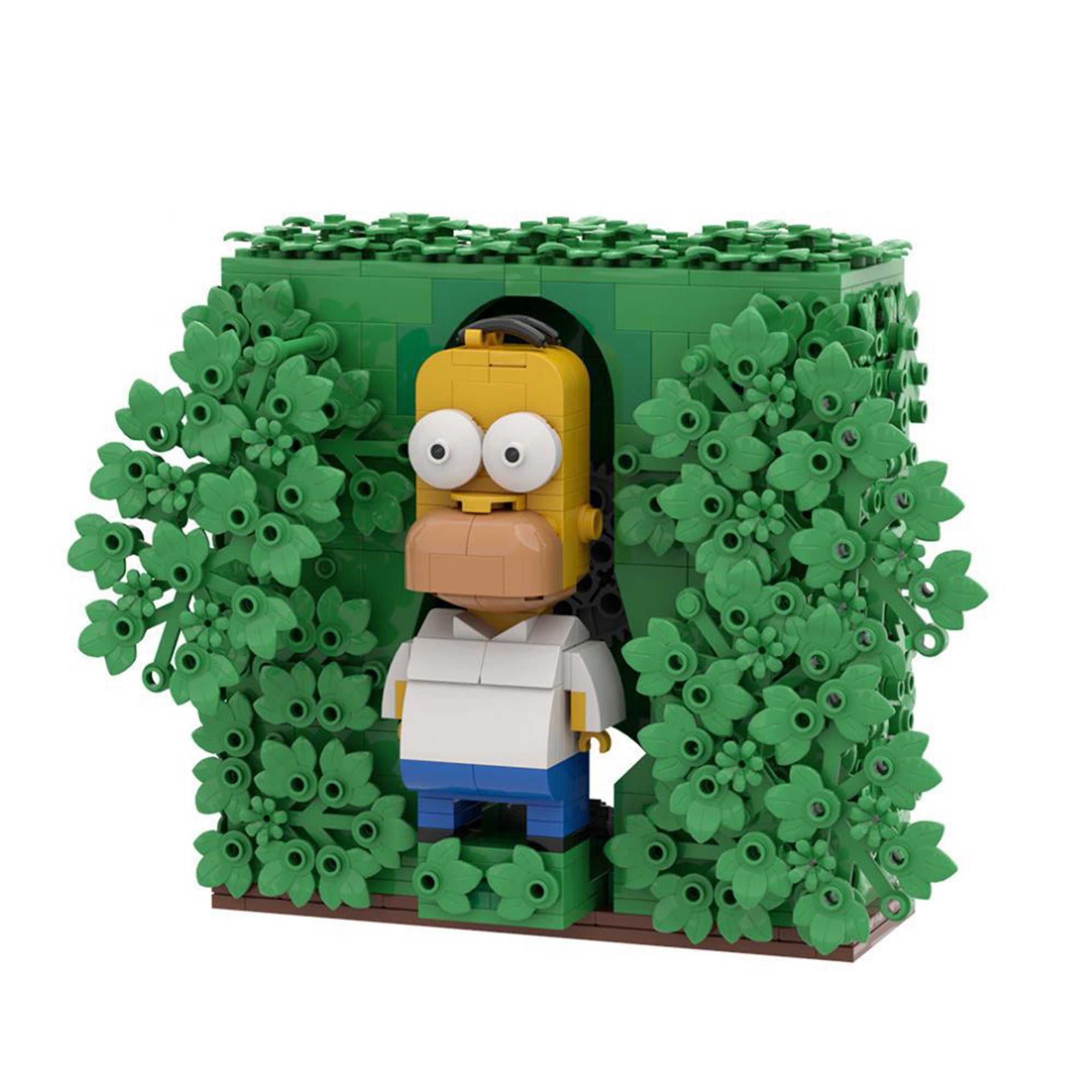 Zestaw klocków Homer Simpson backing into Bushes - MOC S0130