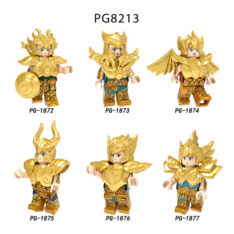 Zestaw figurek Gold Saint - Zestaw x6