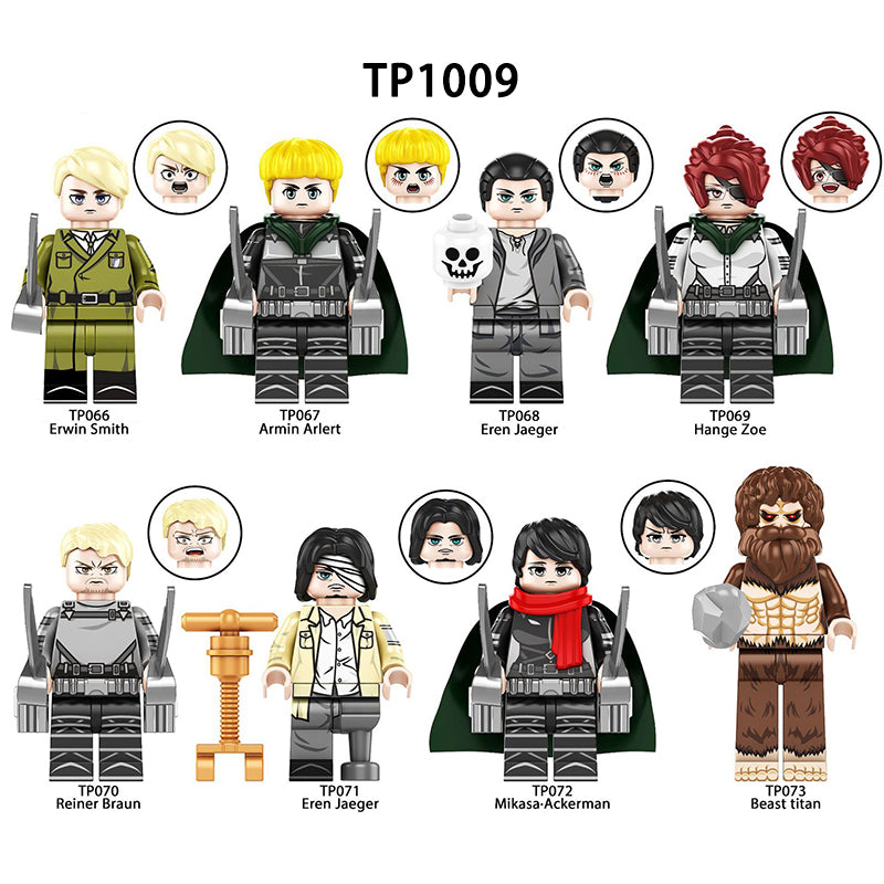Zestaw figurek Attack On Titan - Zestaw x8