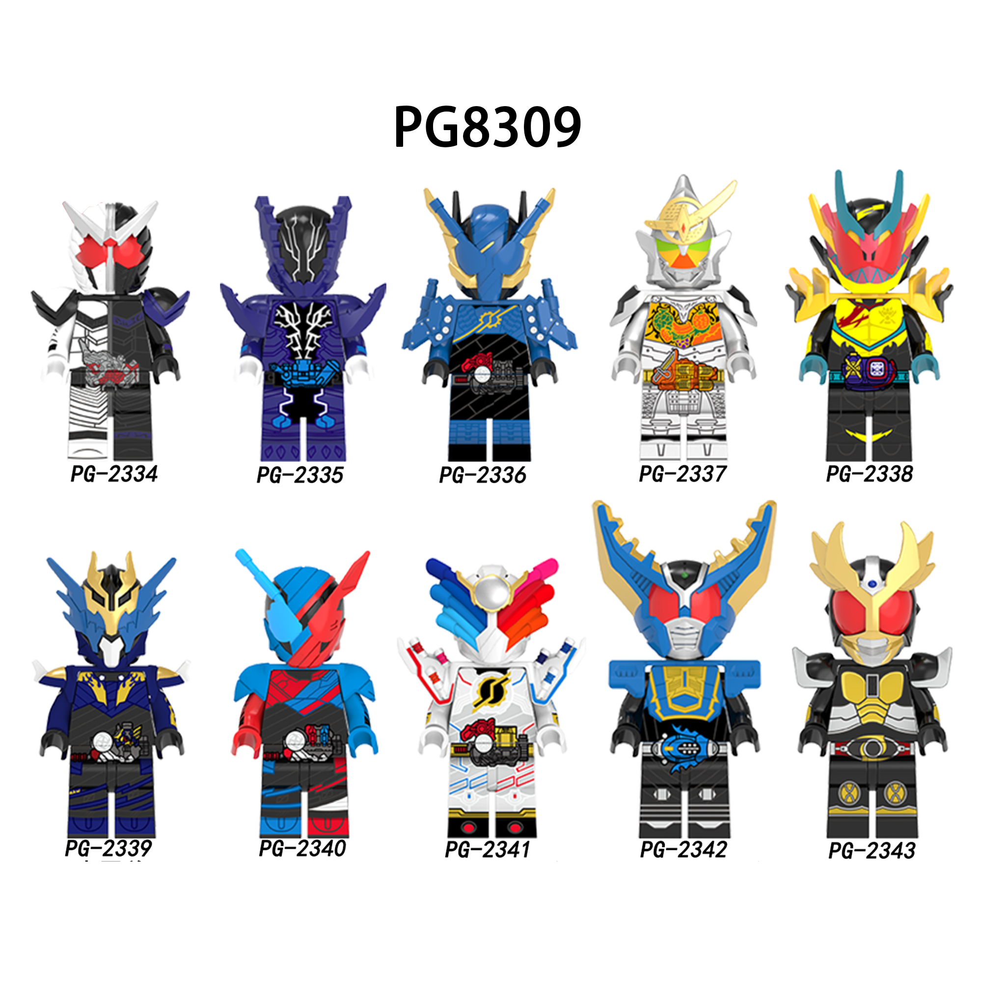 Zestaw figurek Kamen Rider - Zestaw x10