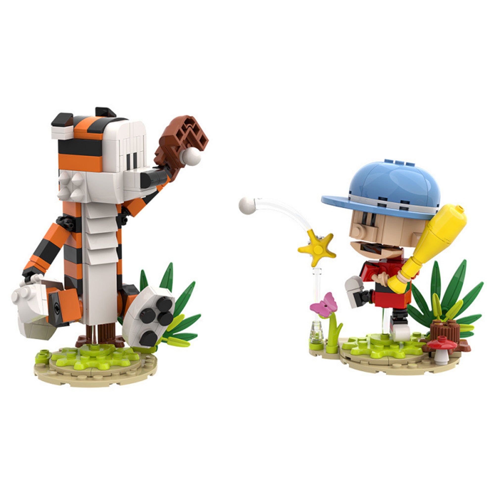 Zestaw klocków Calvin and Hobbes Baseball - MOC S0085