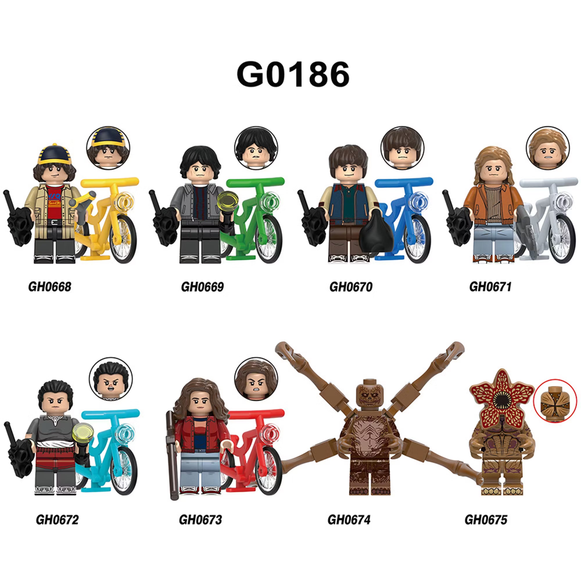 Zestaw figurek stranger things