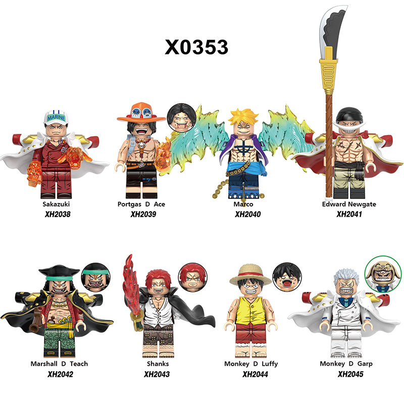 Zestaw figurek One Piece - Zestaw x8