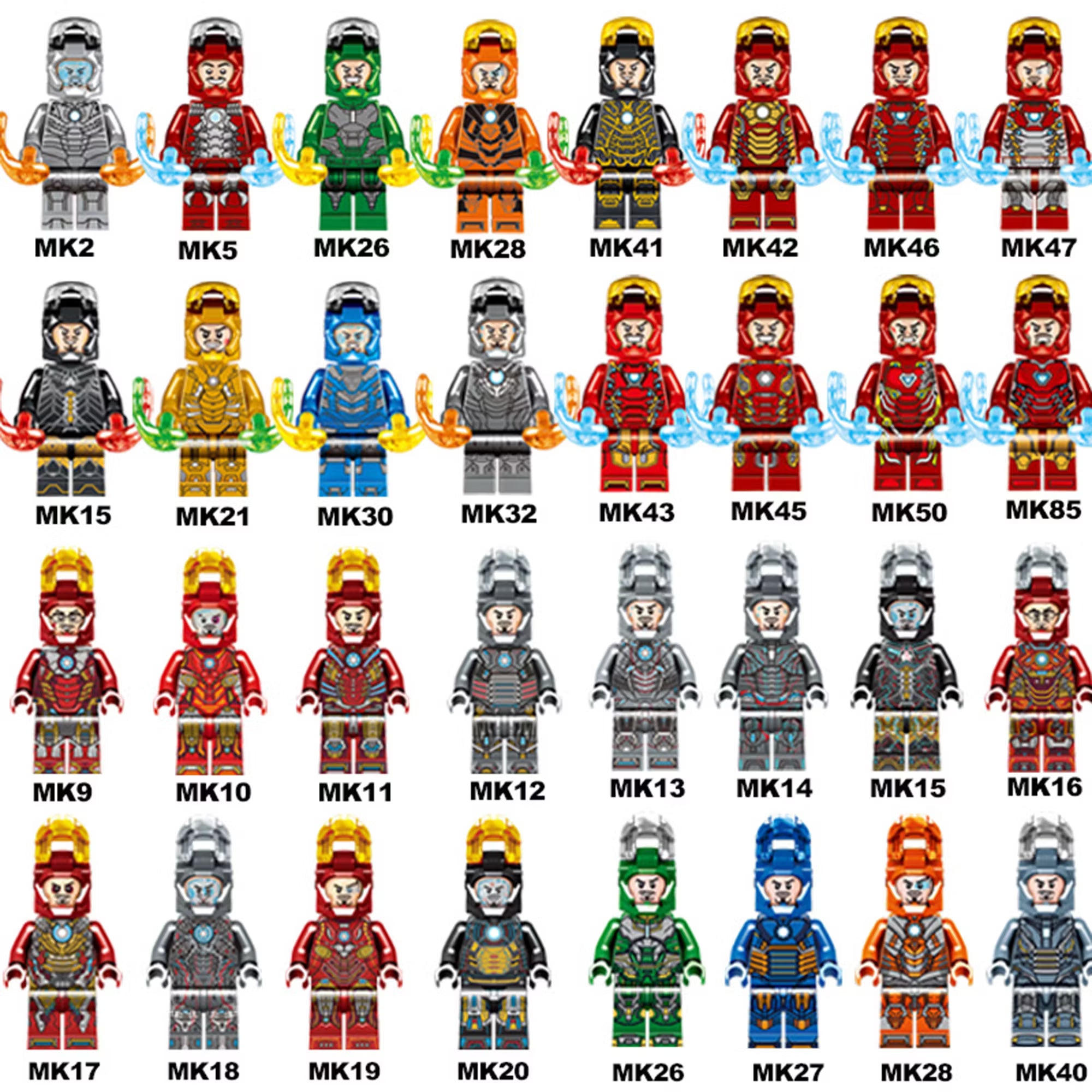 Zestaw figurek iron man