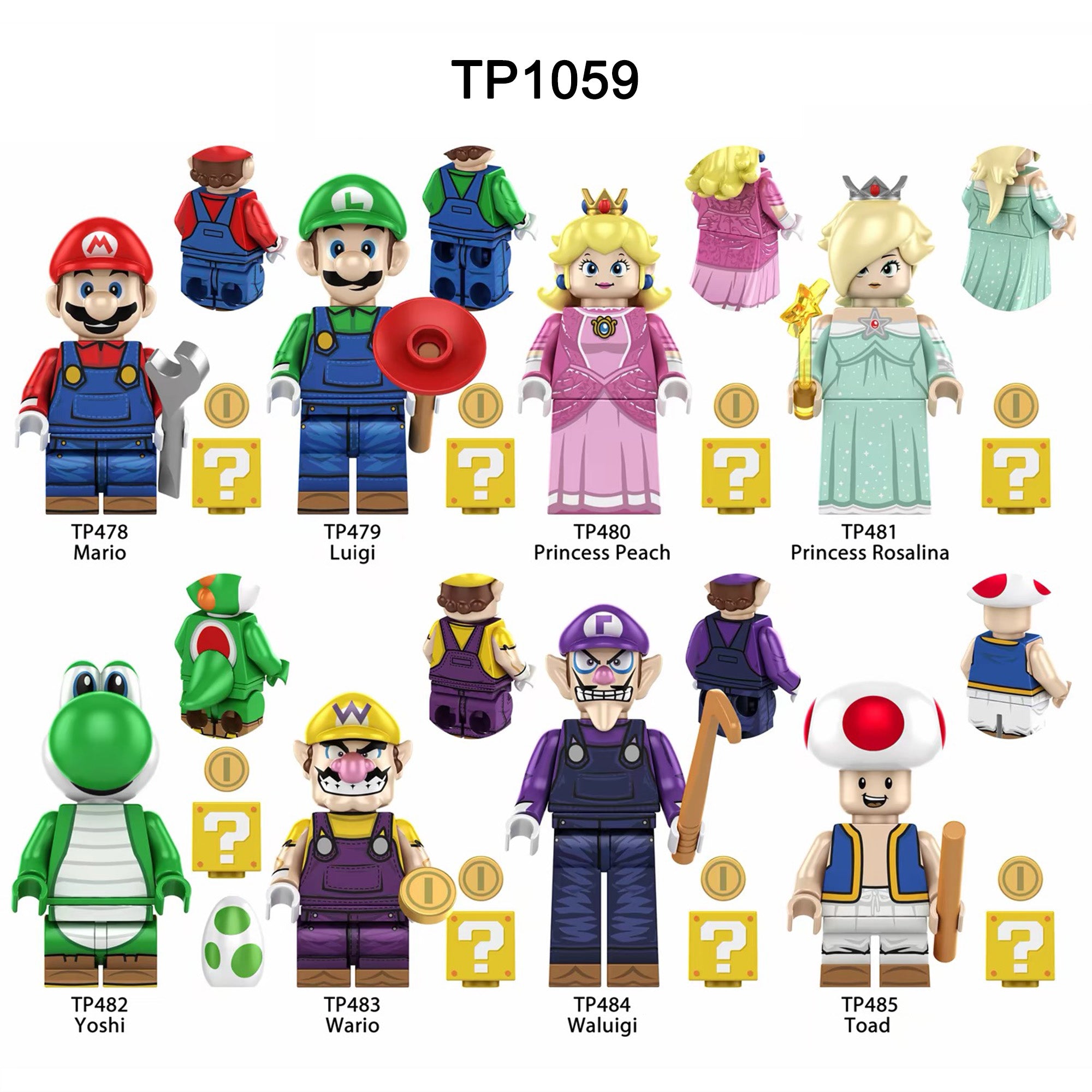 Zestaw figurek Super Mario - Zestaw x8