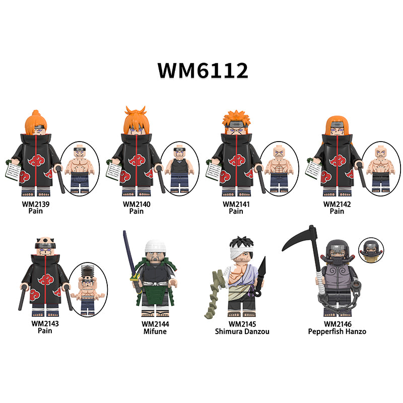 Zestaw figurek Naruto - Zestaw x8