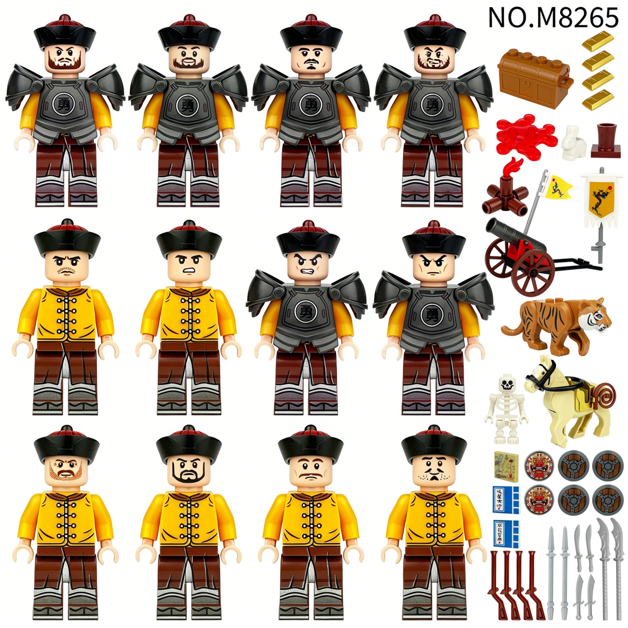 Zestaw figurek Chinese Medieval - Zestaw