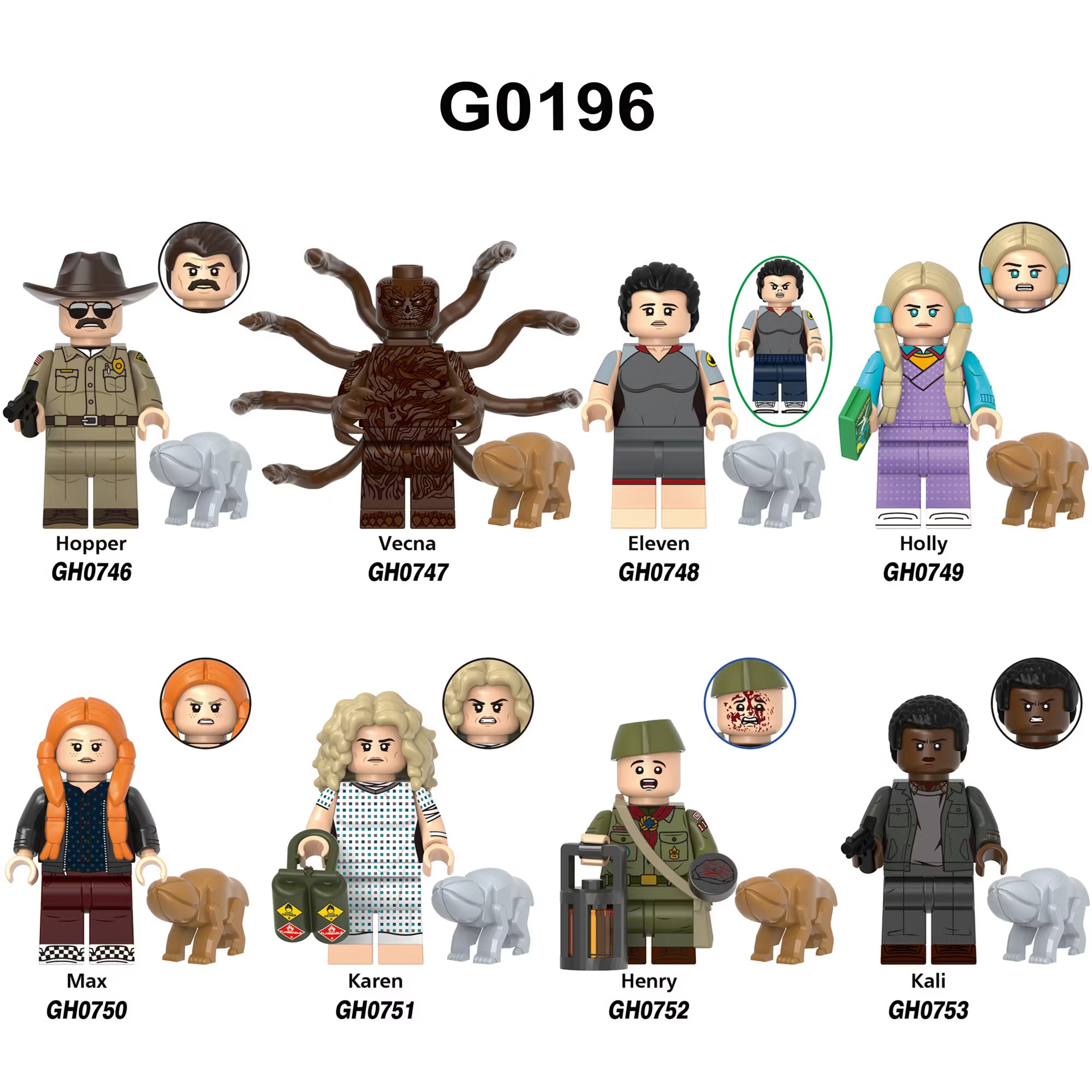 Zestaw figurek stranger things