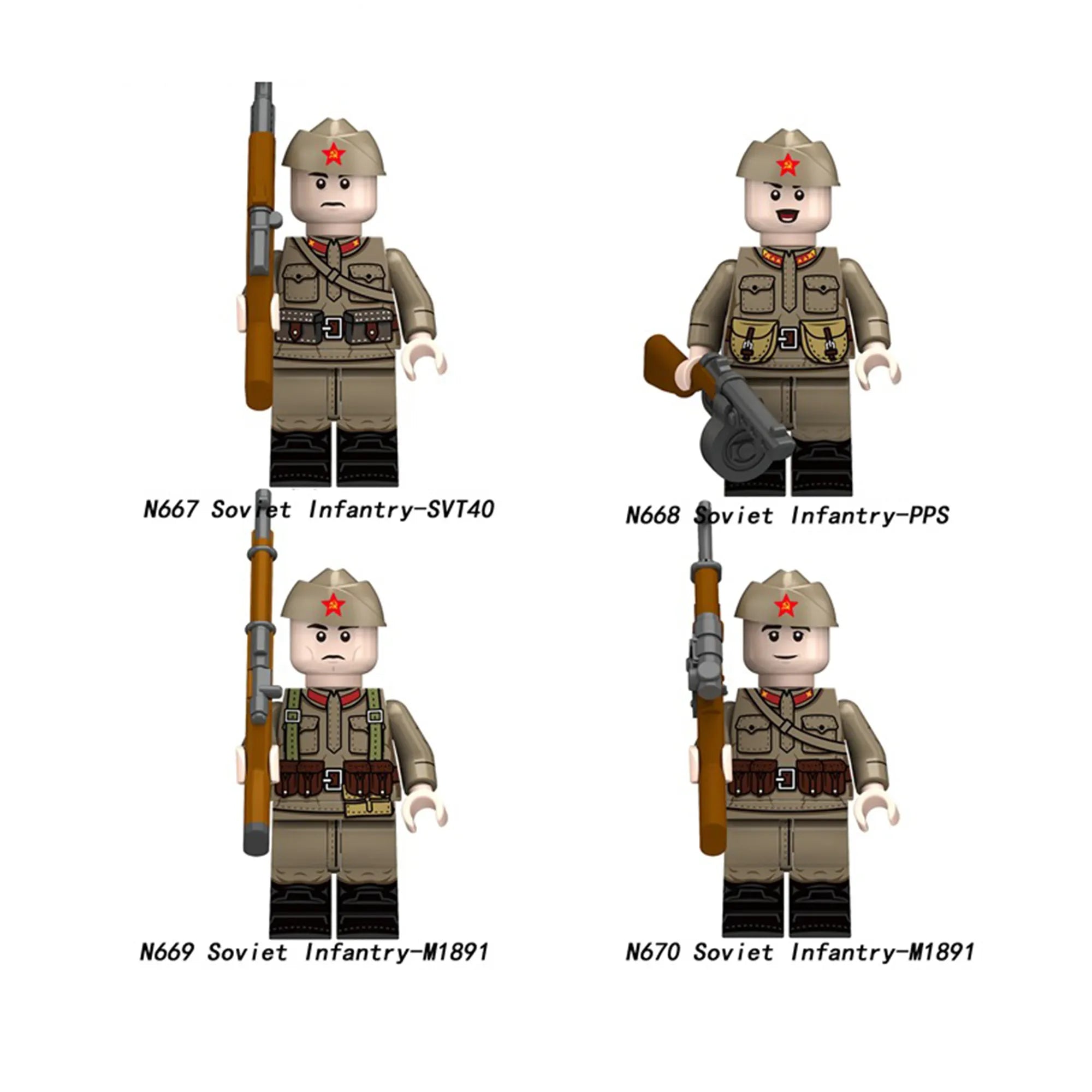 Zestaw figurek Military - Zestaw x4