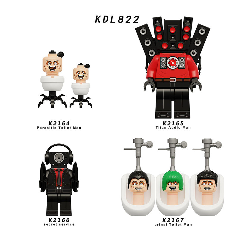 Zestaw figurek Skibidi Toilet - Zestaw x4